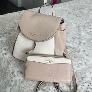 Matching Kate Spade Wallet & Backpack